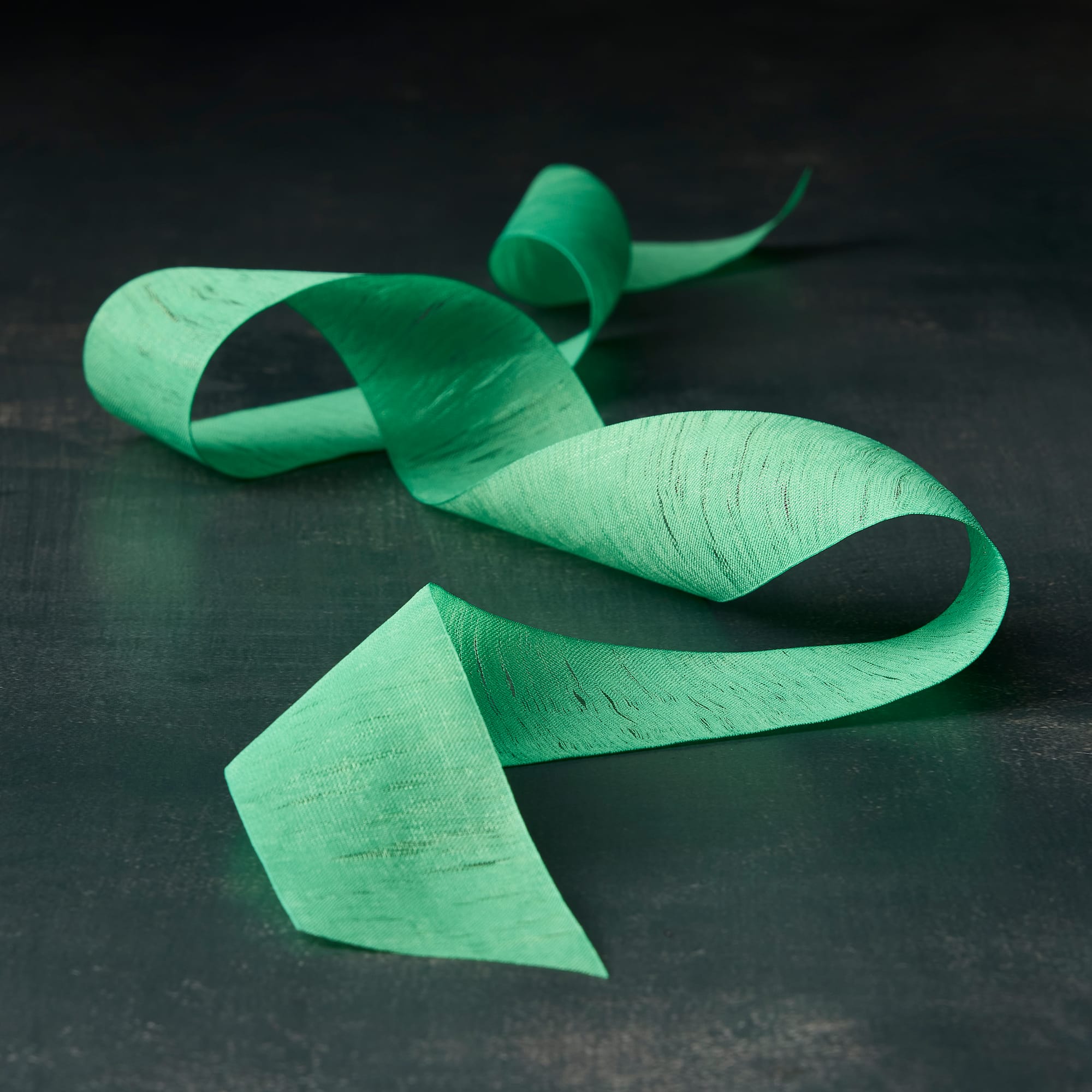 1.5" x 3yd. Green Thread Sheer Ribbon by Celebrate It™